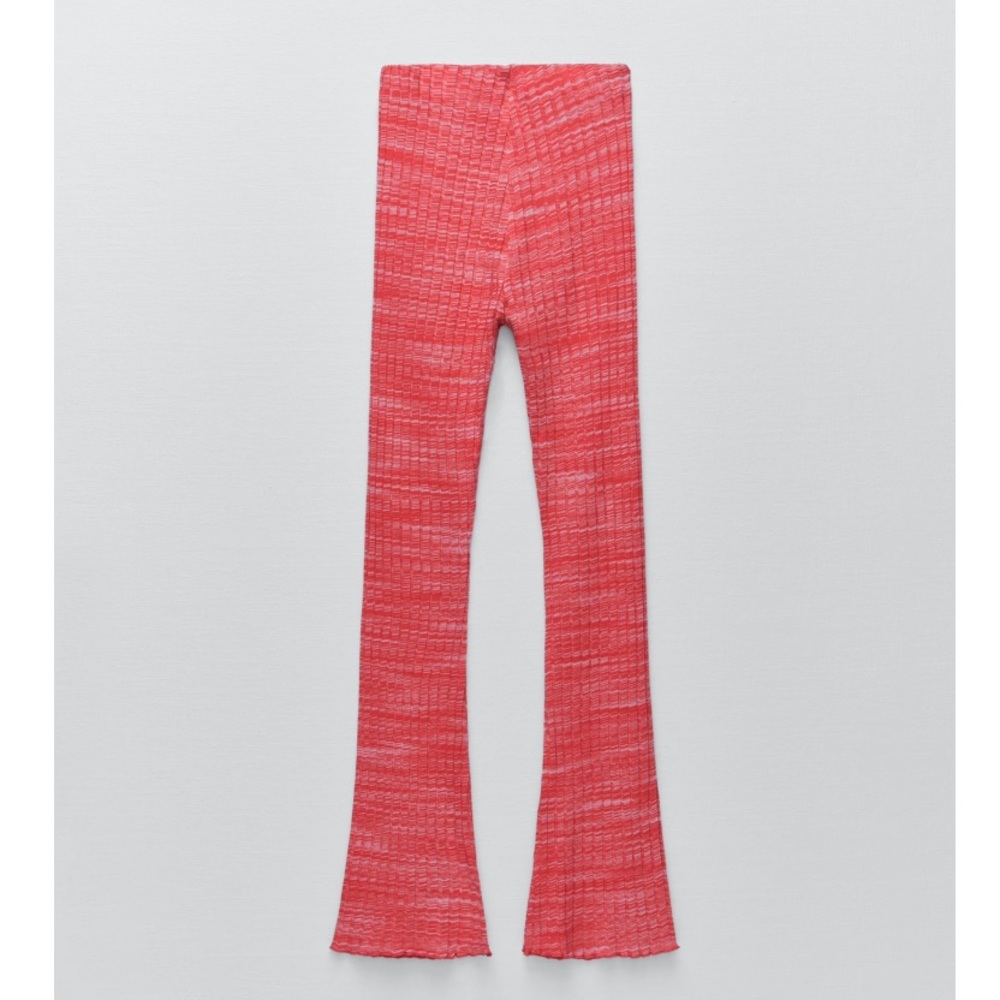 Zara Flared Ribbed Pants - Picture 5 of 11